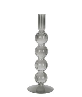 Candle holder Swirl Bubbles glass large
